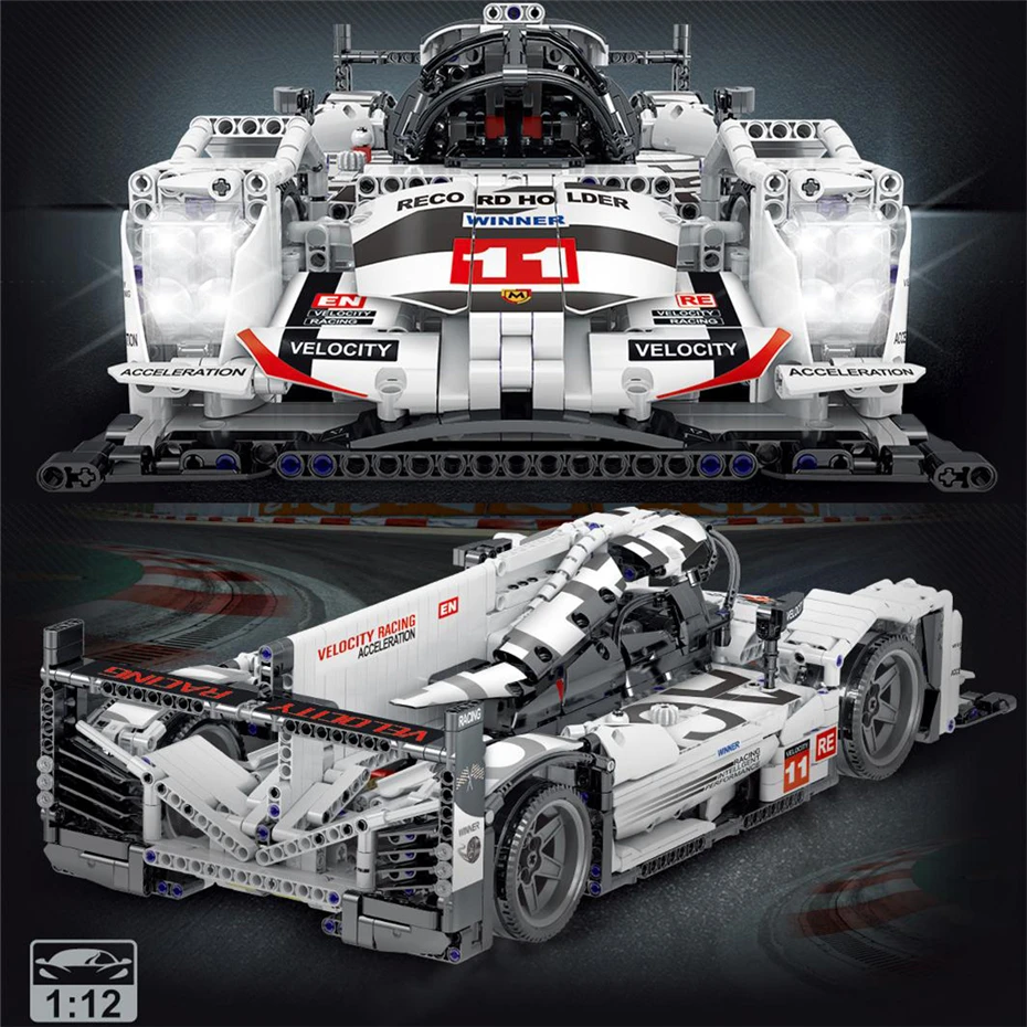 

2021 New 022012 High-tech Car Series 1722pcs 1:12 Formula Super Racing Drift Car Building Blocks MOC Bricks Sport Car Model Kits