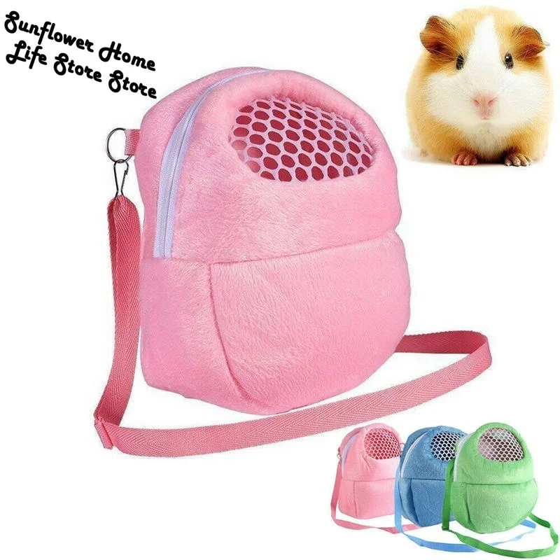

Small Pet Carrier Rabbit Cage Hamster Chinchilla Travel Warm Bags Cages Guinea Pig Carry Pouch Bag Breathable Pig Carry Bag
