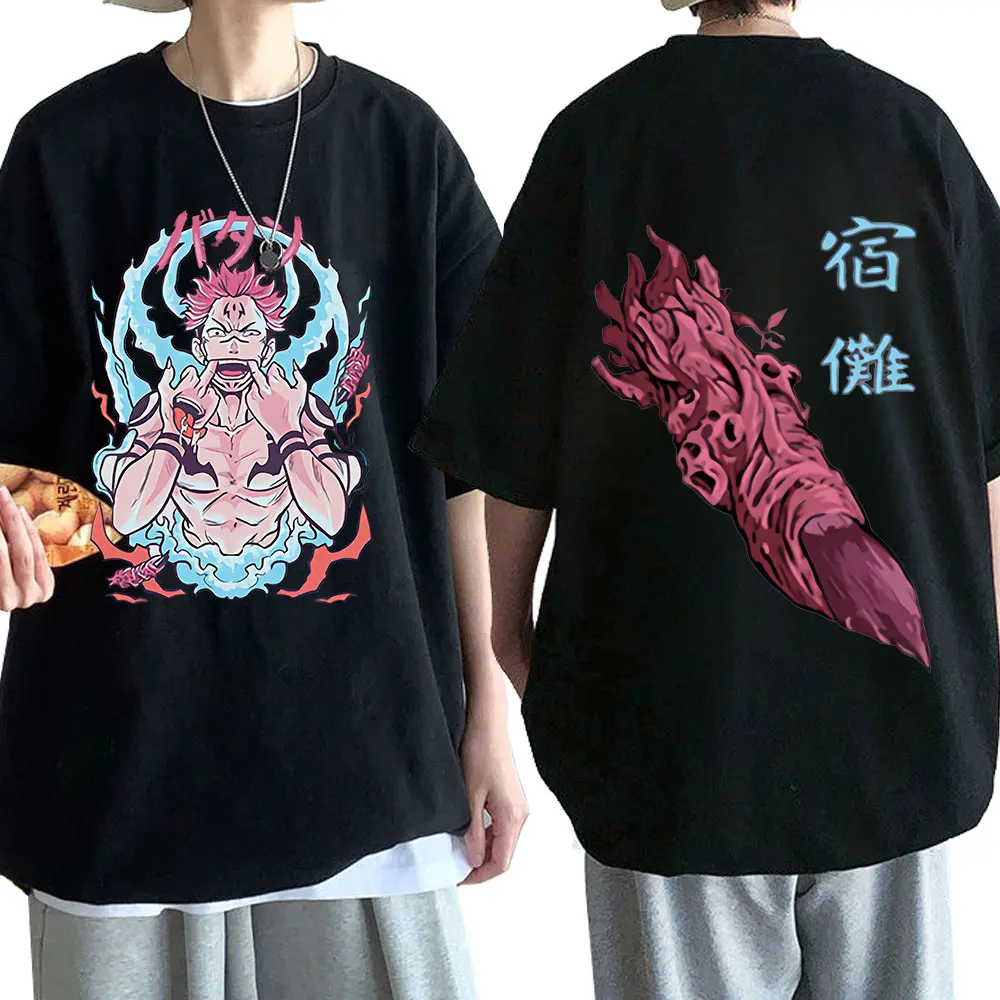 

Japanese Anime Jujutsu T Shirts Print T-shirts Cool Men's Short Sleeves T-Shirt Unisex