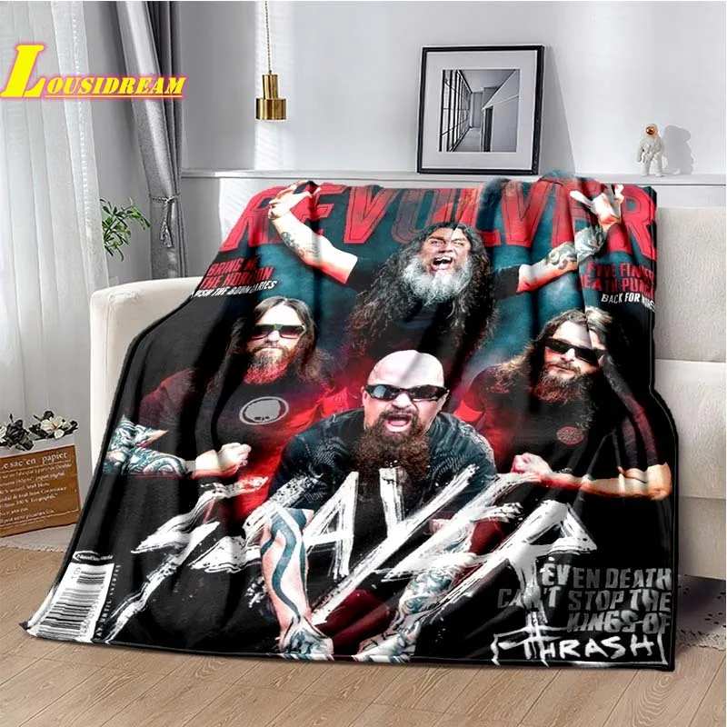 

Slayer printed blanket warm flannel soft comfortable blanket home sofa bed decoration outdoor travel life fashion birthday gift
