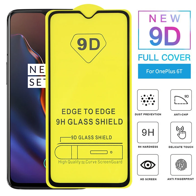 

2 шт., защитное закаленное стекло для Oneplus 7 6 5 8T 6T 3T