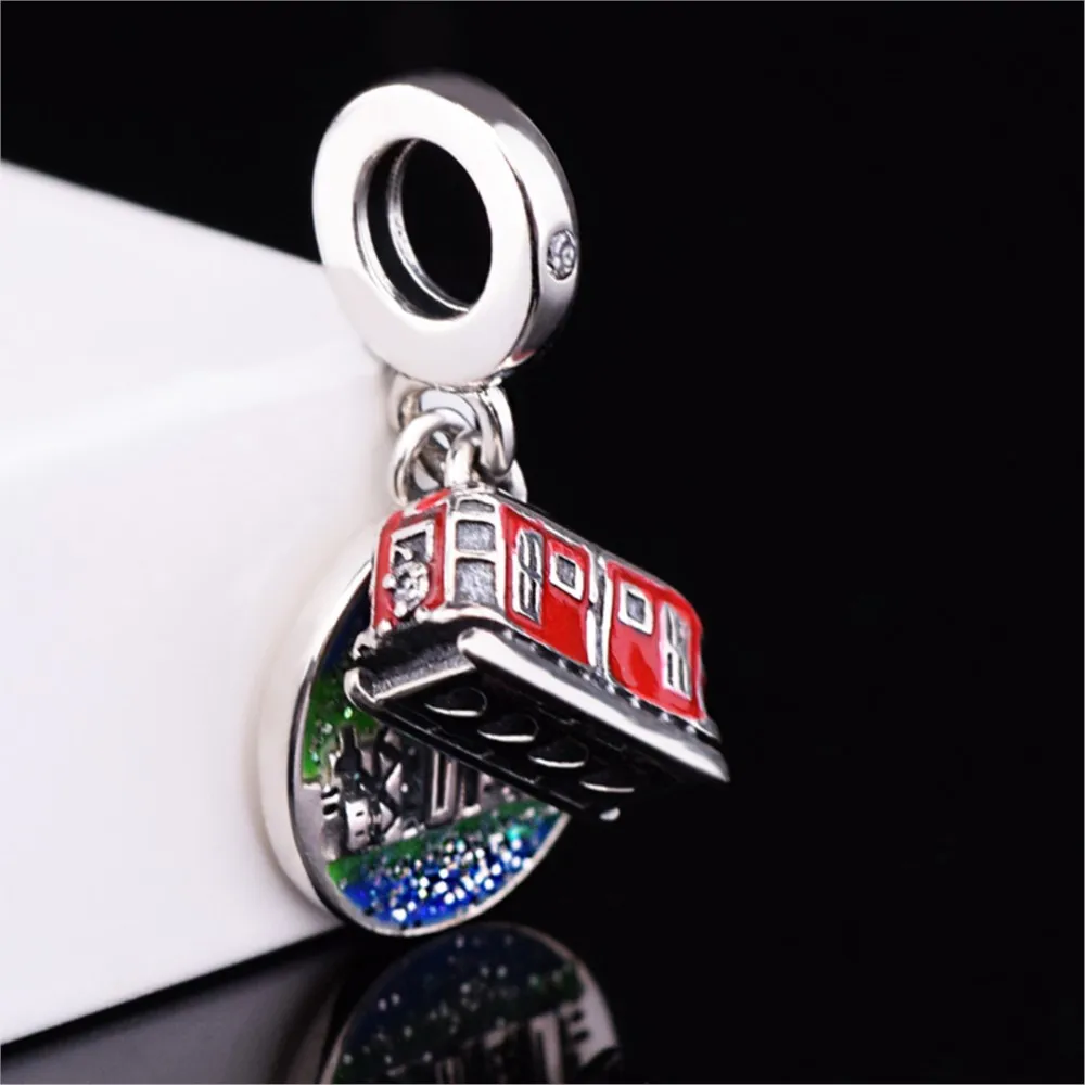 

Прозрачные подвески для маленькой девочки с изображением астронавта, подходят для женских украшений Pandora серебряные бусины 925 пробы