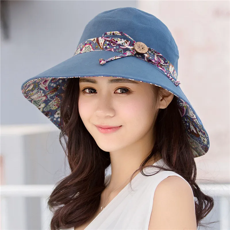 

Summer Outdoor Fashion Ladies Big Brimmed Hat Sunscreen Travel Mountaineering Sun Female Tide Anti-Ultraviolet Beach Cap