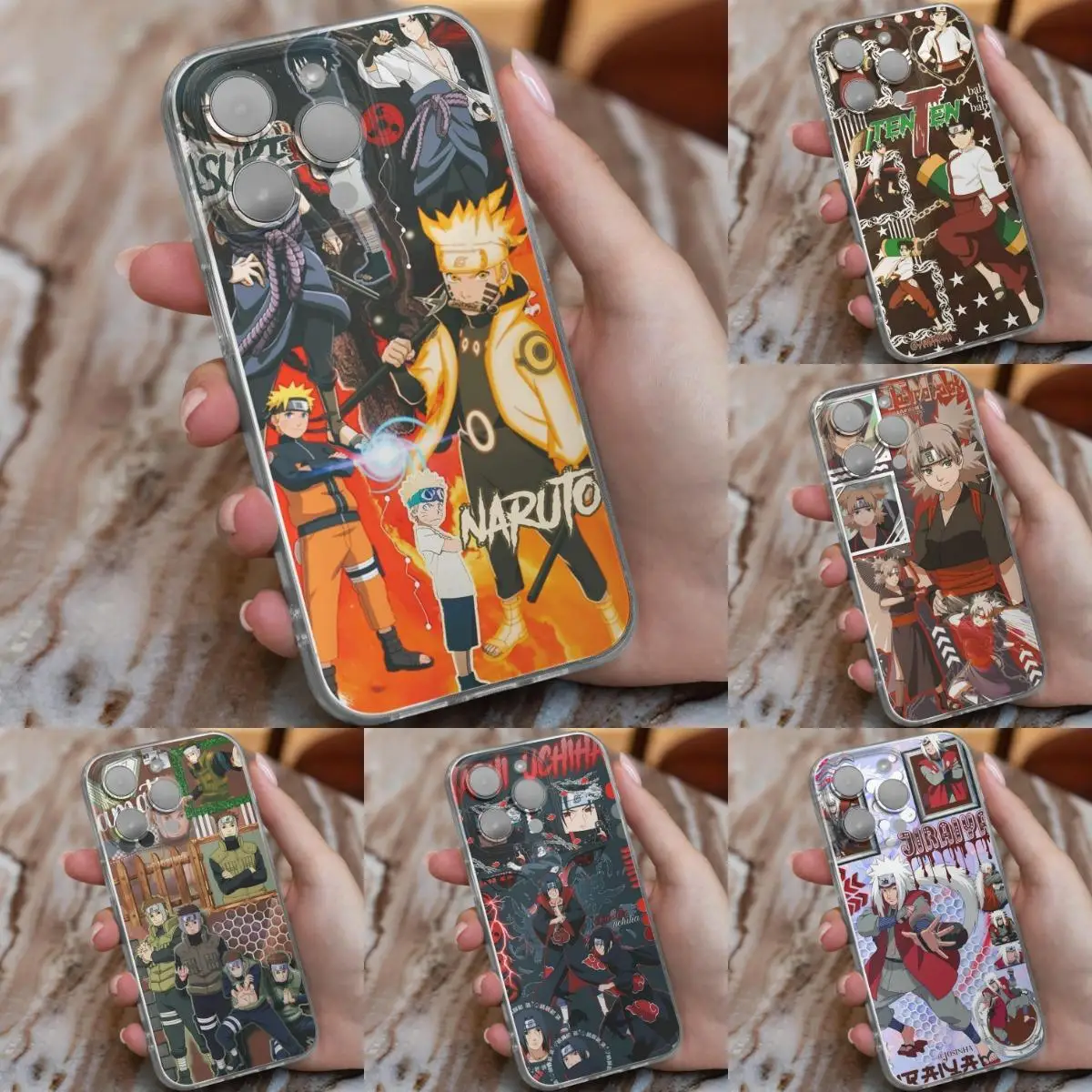 

Anime Iphone 14 Pro Max Case Soft Toys Fall Resistance 13 12 11 X XR XS 8 7Plus Sasuke Silicone Transparent Naruto Mobile Phone