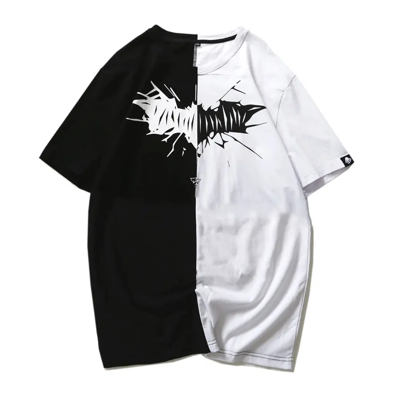 

Мужская хлопковая футболка с коротким рукавом, в стиле хип-хоп