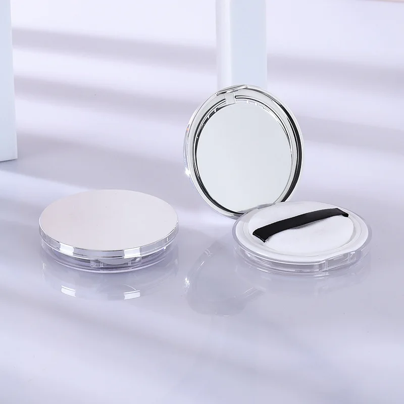 Empty Loose Powder with Sieve Mirror and Powder Puff 3g Ultra-thin Portable Handheld Travel Makeup Container Plastic Powder Box