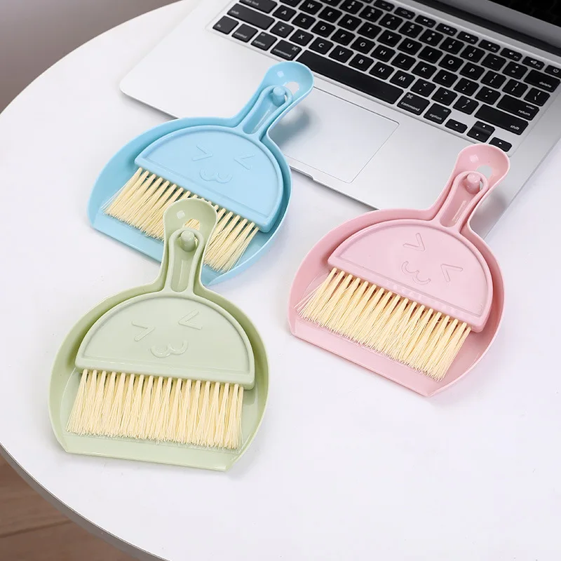 Small Cleaning Brush Broom Dustpans Set Desktop Sweeper Garbage Shovel Table Household Cleaning Tools