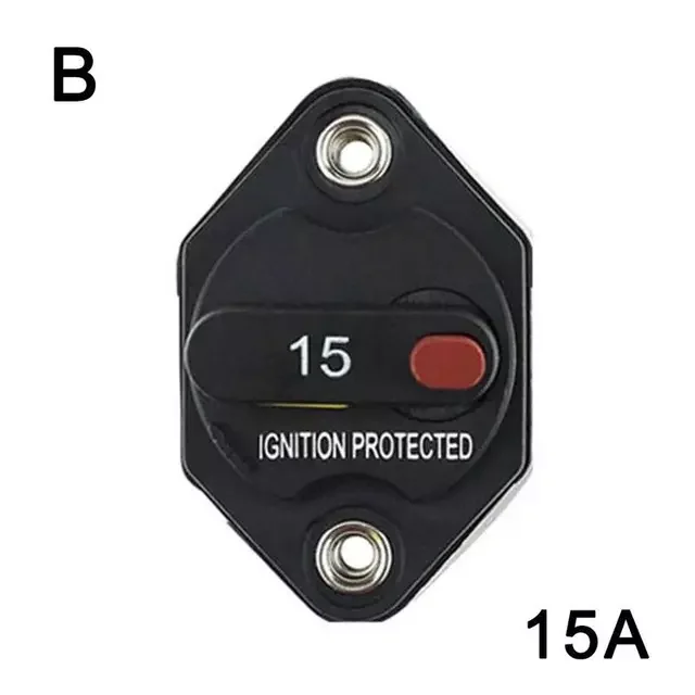 

12V-32V DC 10A/15A/20A/30A/40A/50A Circuit Breaker Fuse Inverter with Manual Reset Button F1665