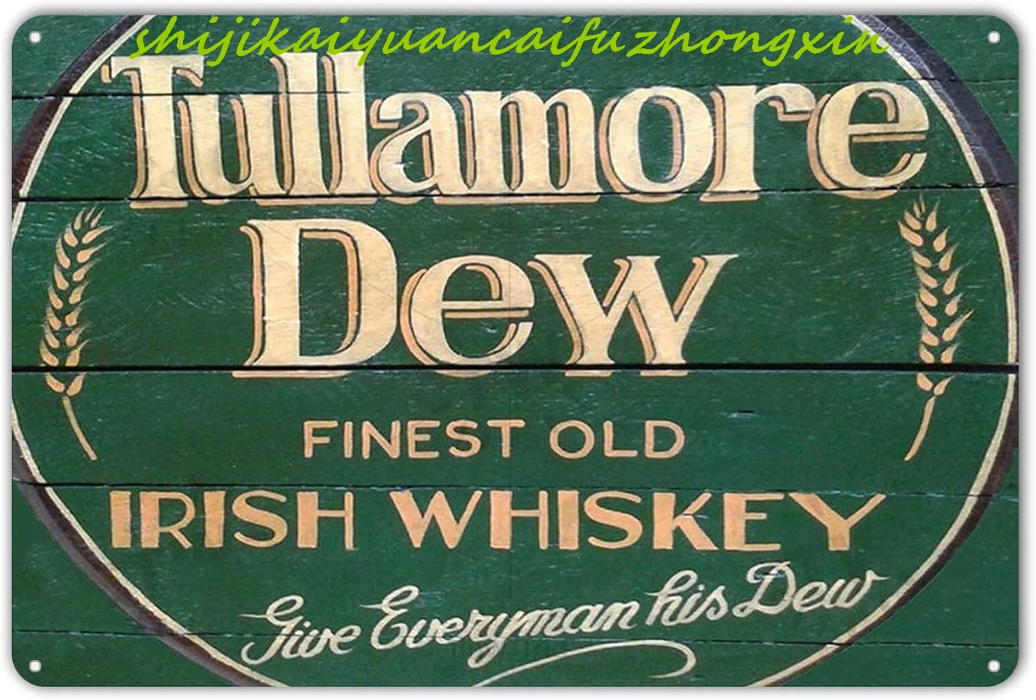 Фото Винтажная металлическая табличка, постер Tullamore Dew, ирландский виски, ретро металлическая жестяная вывеска, настенный декор, подарок для ванной комнаты, ресторана Thea №1