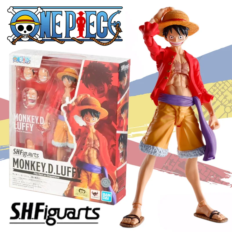 

Bandai Original S.H.Figuarts SHF ONE PIECE Island of Ghosts Monkey D. Luffy Anime Action Figure Finished Model Kit Toy Gifts