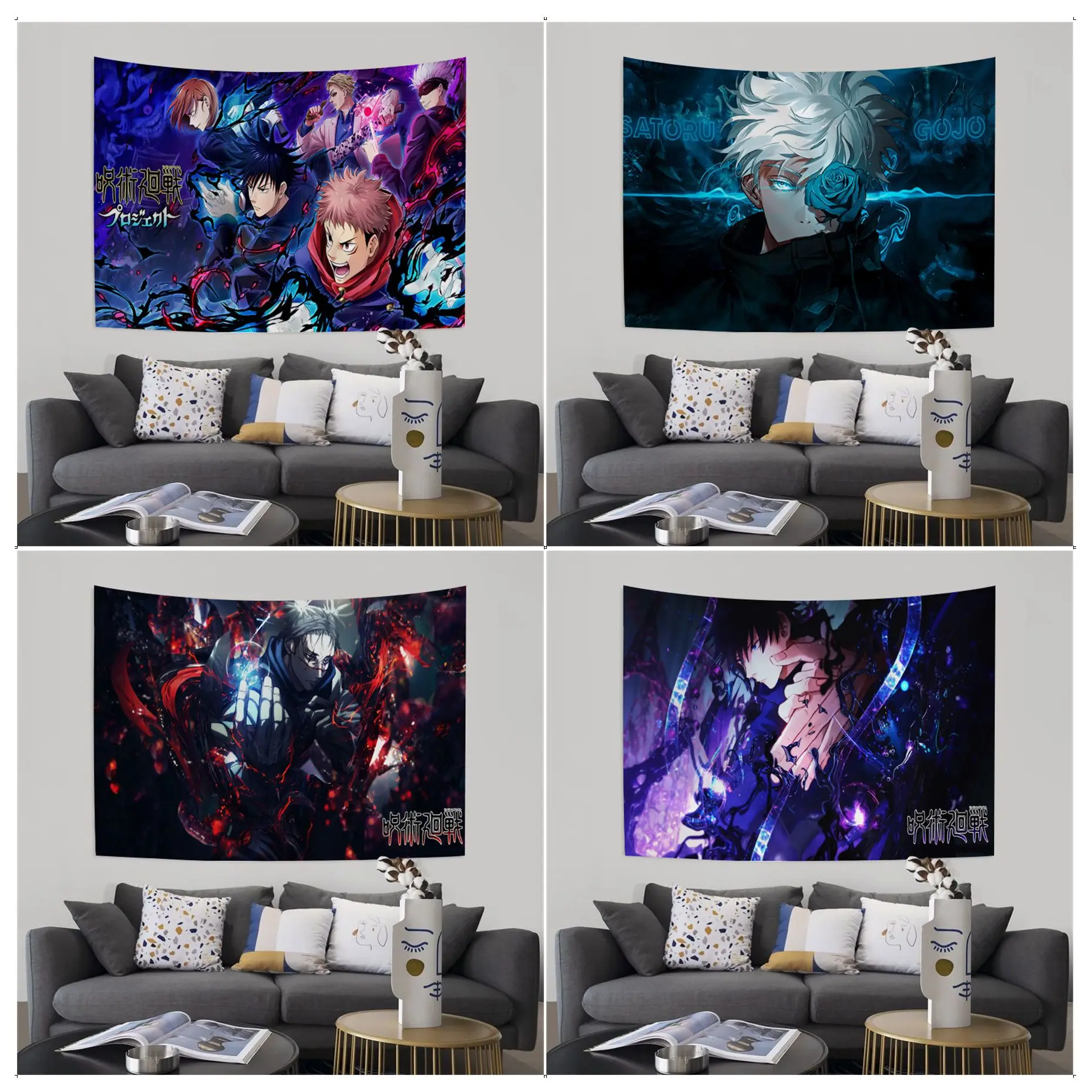 

Jujutsu Kaisen Tapestry Colorful Tapestry Wall Hanging Bohemian Wall Tapestries Mandala Wall Art Decor