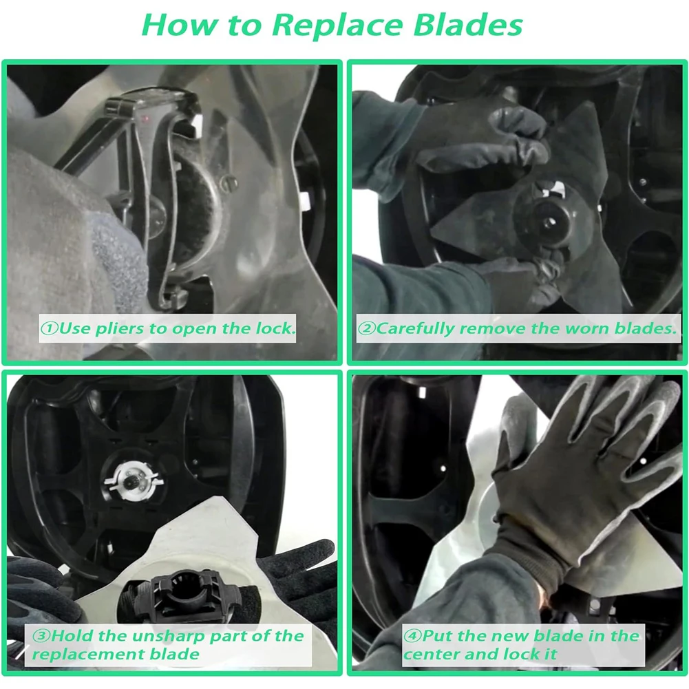 2 шт. сменные режущие лезвия для газонокосилки из нержавеющей стали