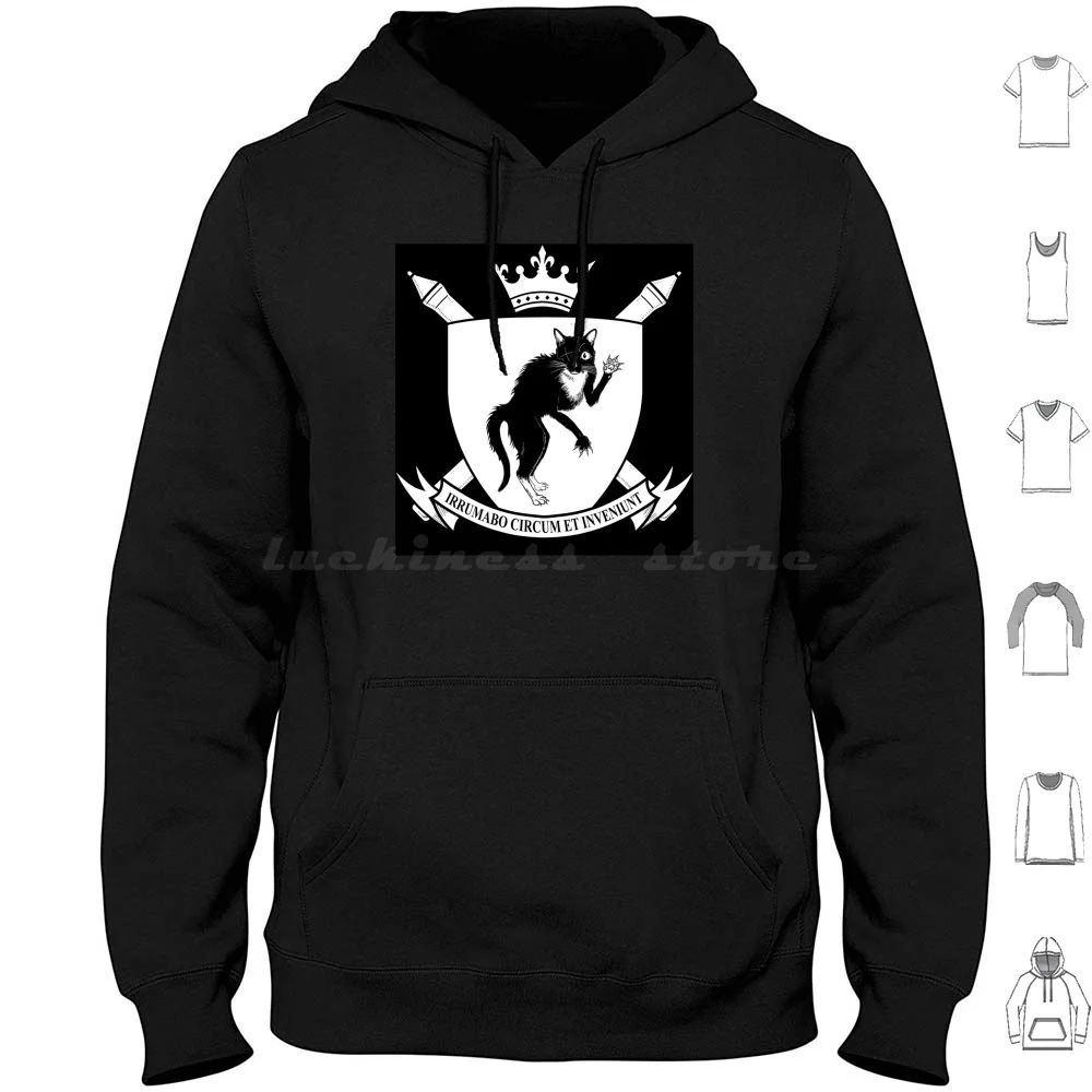 

Cat Heraldry " F * Around And Find Out " Hoodie cotton Long Sleeve Cat Heraldry Bunbun