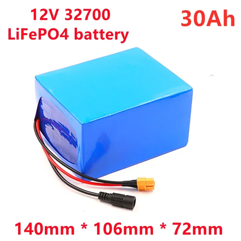 

32700 LiFePO4 battery pack 12.8v 12Ah 24Ah 36ah 4S 40A balance BMS 12V for electric boat and UPS