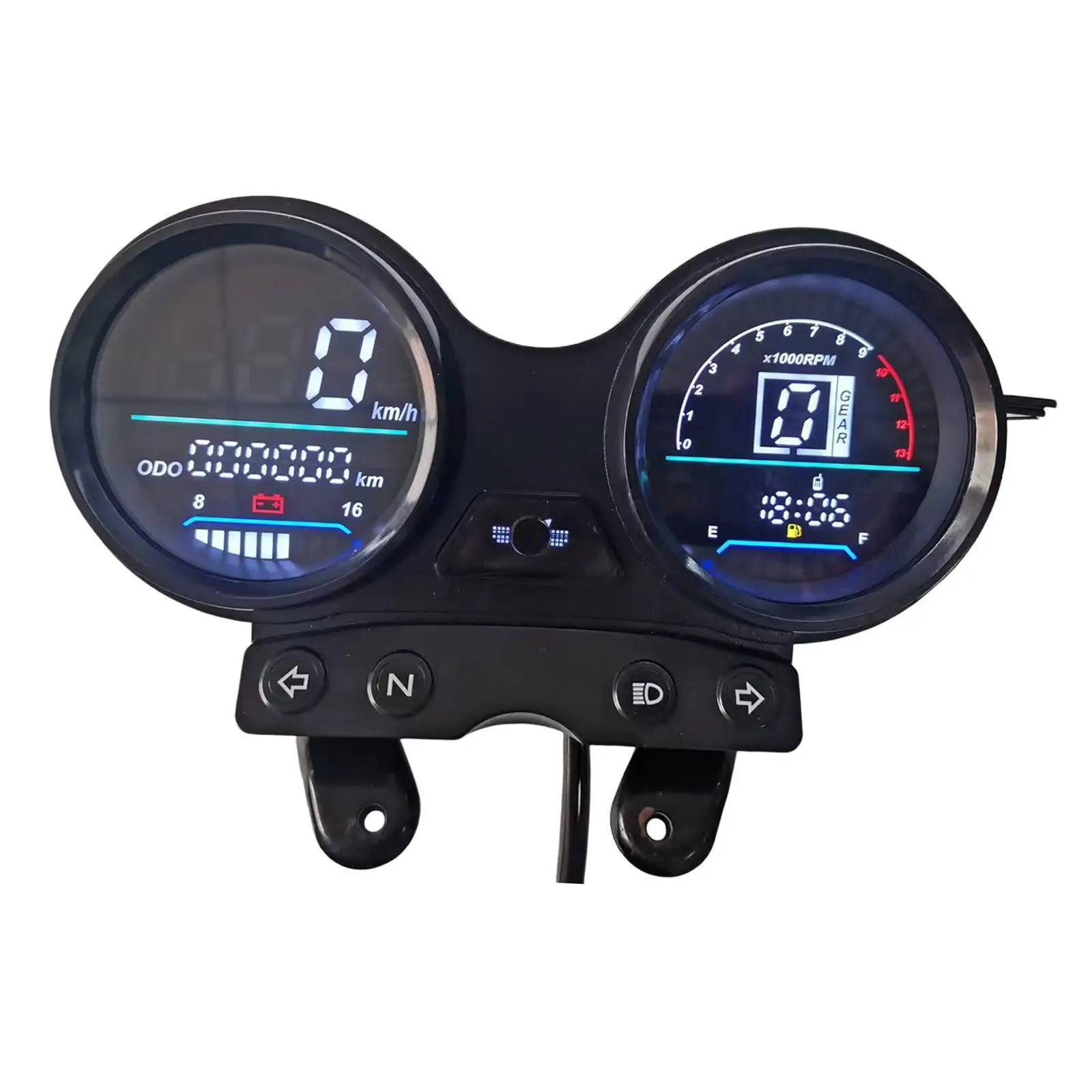 

Digital Odometer Speedometer 12V for Ybr 125 Easily Install Replacement