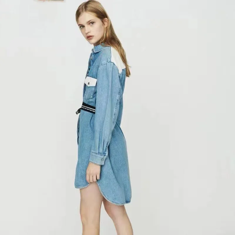 New Arrvial Brand Dresses Women Fashion Denim Dresses for Women Casual Vintage Woman Dress Streetwearing Summer Dresses Women