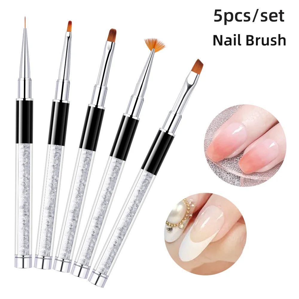 

1pc 3pcs 5pcs 15pcs Nail Brush For Manicure Gel Brush For Nail Art 5Pcs/Set Nail Brush Acrylic Liquid Powder Carving Gel Brush