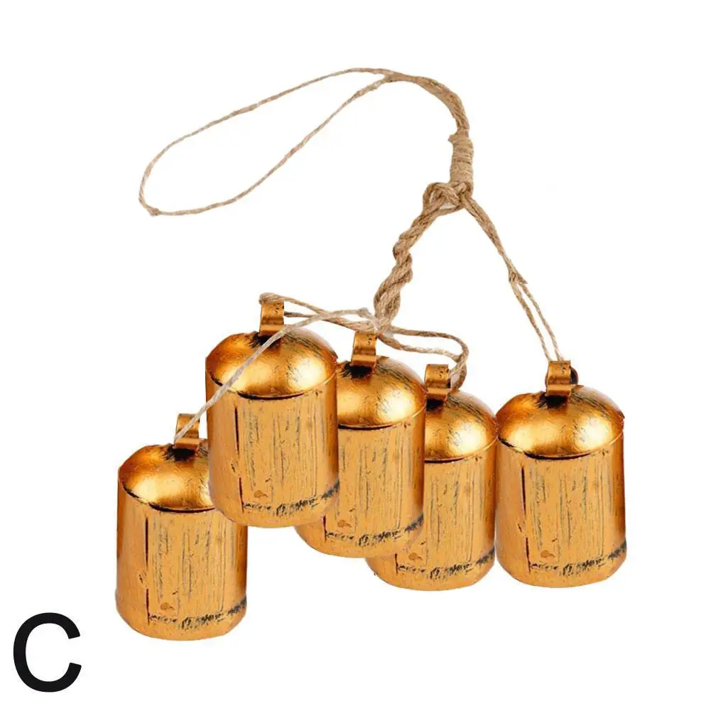 Рождественские колокольчики в деревенском гармонии 3 шт. большие винтажные