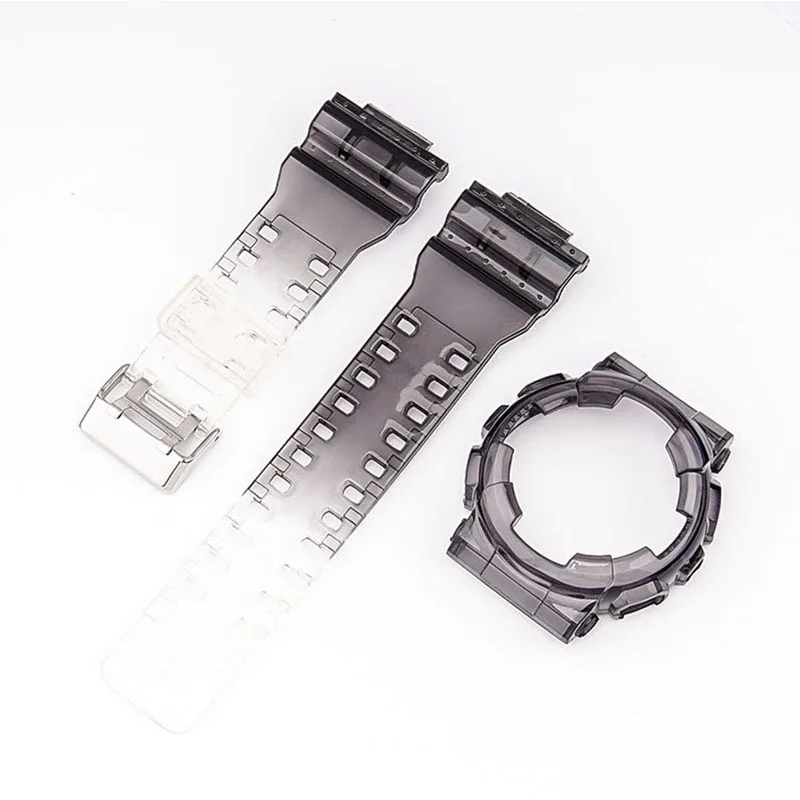 

Suitable for G-SHOCK modified GA-110GB black gold ice tough case strap accessories GD100 120 transparent strap