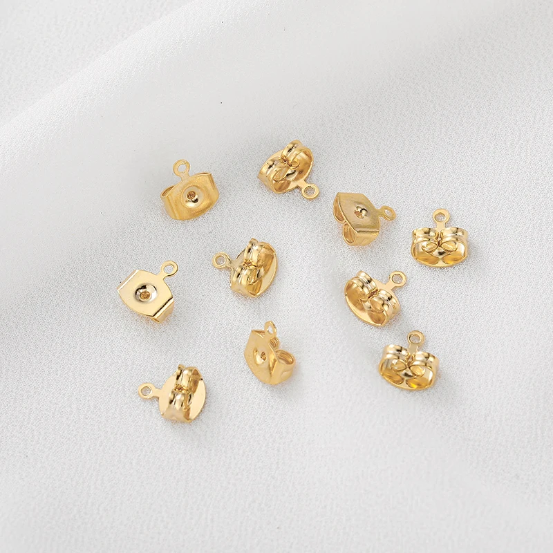 

10 шт., медные металлические серьги-бабочки