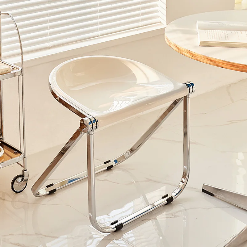 Home Transparent Antique Furniture Stool Plastic Crystal Chair