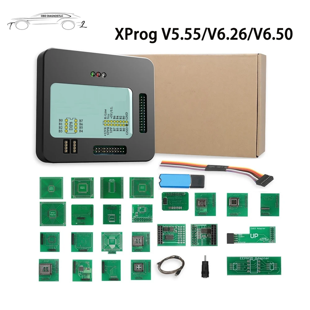 

Xprog V5.55 V6.12 V6.26 V6.50 ECU Chip Tuning Programmer Tool X-prog M Box EEPROM Programmer Tool Better Than Xprog M V 5.50