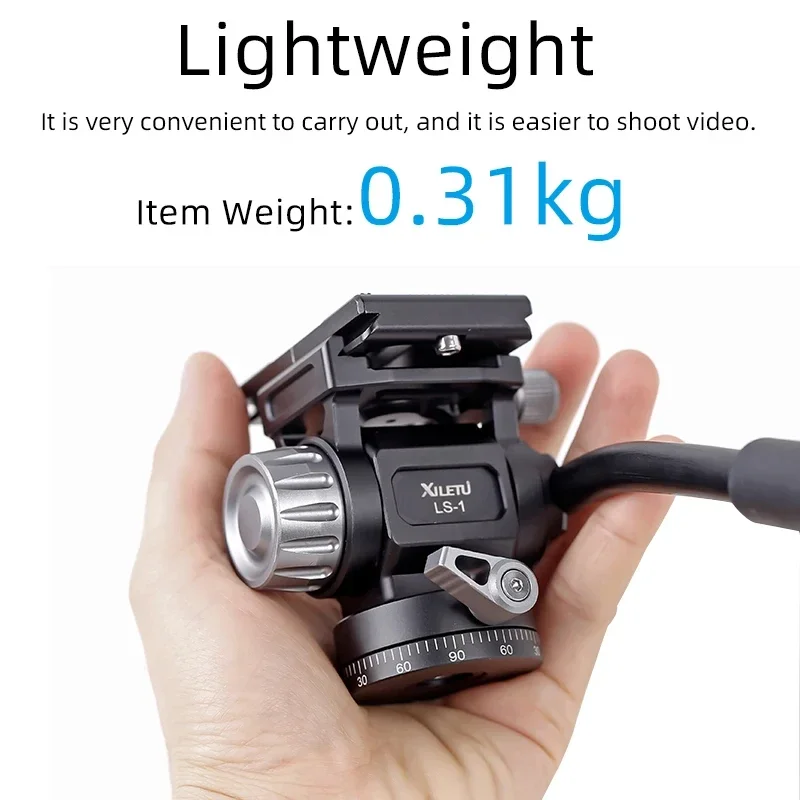 Yiscaxia панорамная головка штатива гидравлическая жидкость демпфирующая видео для