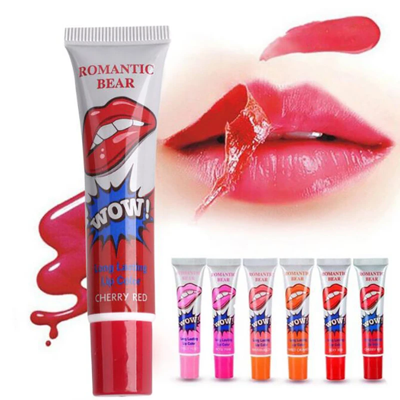 

6 Colors Amazing Peel Off Liquid Lipstick Waterproof Long Lasting Lip Gloss Tint Moisturizing Tear Off Lip Stain Makeup Cosmetic