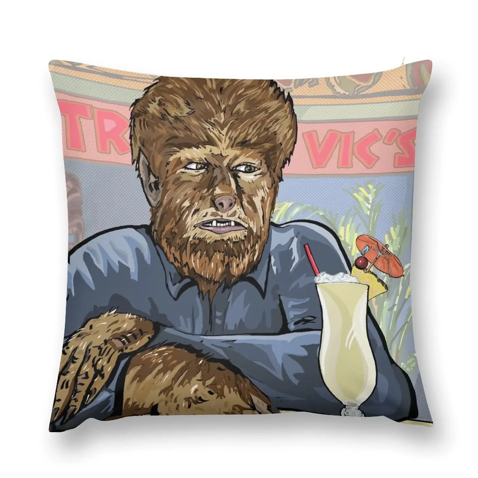 Ах-воуо. Перевертень питьевая передника Колада Подушка Подушки Эстетическая