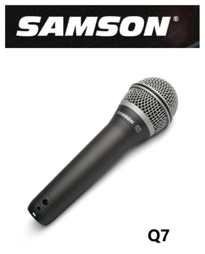 Оригинальный профессиональный динамический микрофон SAMSON Q7 для караоке