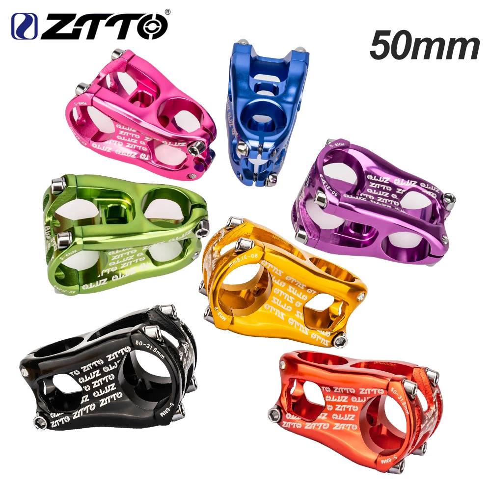 ZTTO MTB Stem 50 мм 31 8 высокопрочный CNC 0 градусов подъем Enduro Сверхлегкий вынос руля для XC