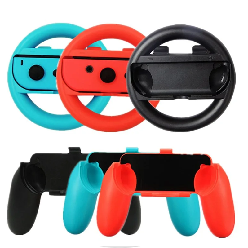 

Левый и правый кронштейн Joycon, ручной захват, чехол, рулевое колесо для Nintendo Switch Oled, аксессуары для подставки для геймпада