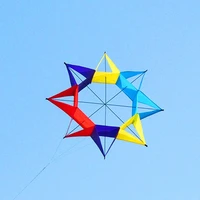 free shipping new 3d kite flying outdoor toys kites for kids string line nylon kites bar delta kite