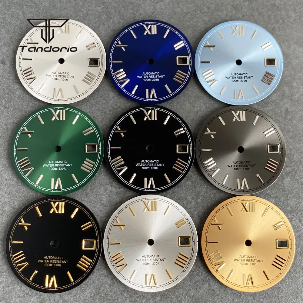 Подходит для NH35 автоматический Movt винтажный циферблат часов 29 мм многоцветный