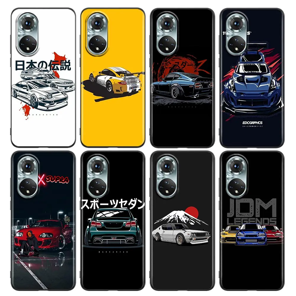 

Phone Case for Honor 8X 9S 9A 9C 9X Lite Play 9A 50 10 20 30 Pro 30i 20S(6.15) Soft Silicone Cover Janpan Sports Car JDM Drift