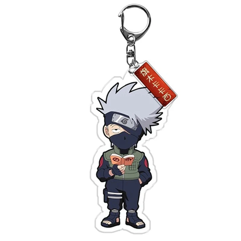 Брелки для ключей в японском стиле аниме Uchiha Sasuke женщин и мужчин держатель