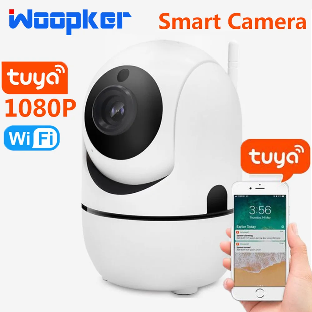 1080P Tuya חכם מצלמה אוטומטי מעקב Wifi אלחוטי בית עבור תינוק לחיות מחמד צג מקורה IOS אנדרואיד