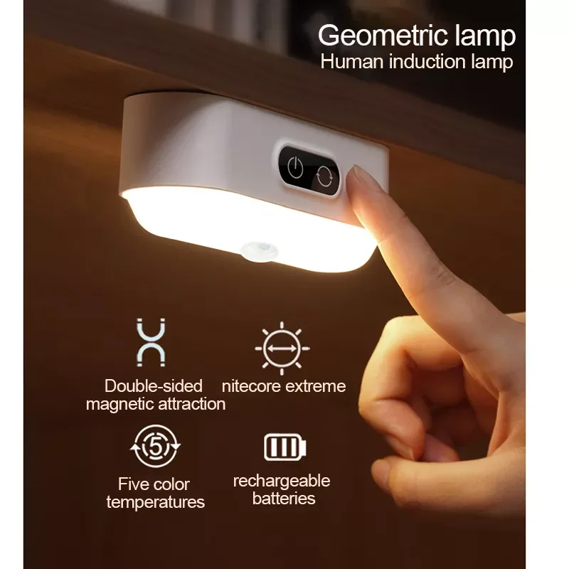 

Desk Lamp Hanging LED Table Chargeable Stepless Dimming Cabinet Light Night Light For Closet Wardrobe Dropship