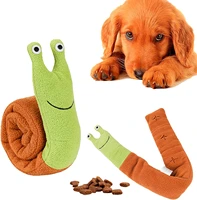 dog squeaky dog toys for puzzle foraging instinct training snail interactive dog chew toys snuffle toys for small medium dogs