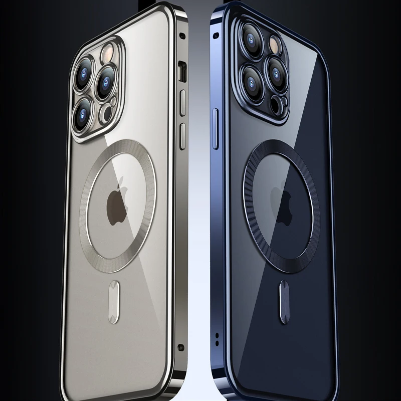 Защитный чехол для iPhone 15 14 Pro Max 360 ° Все включено магнитные безопасные