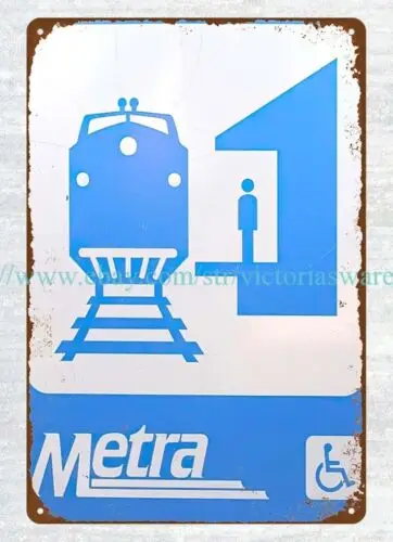 Металлическая Оловянная надпись Метеостанция железной дороги железнодорожная