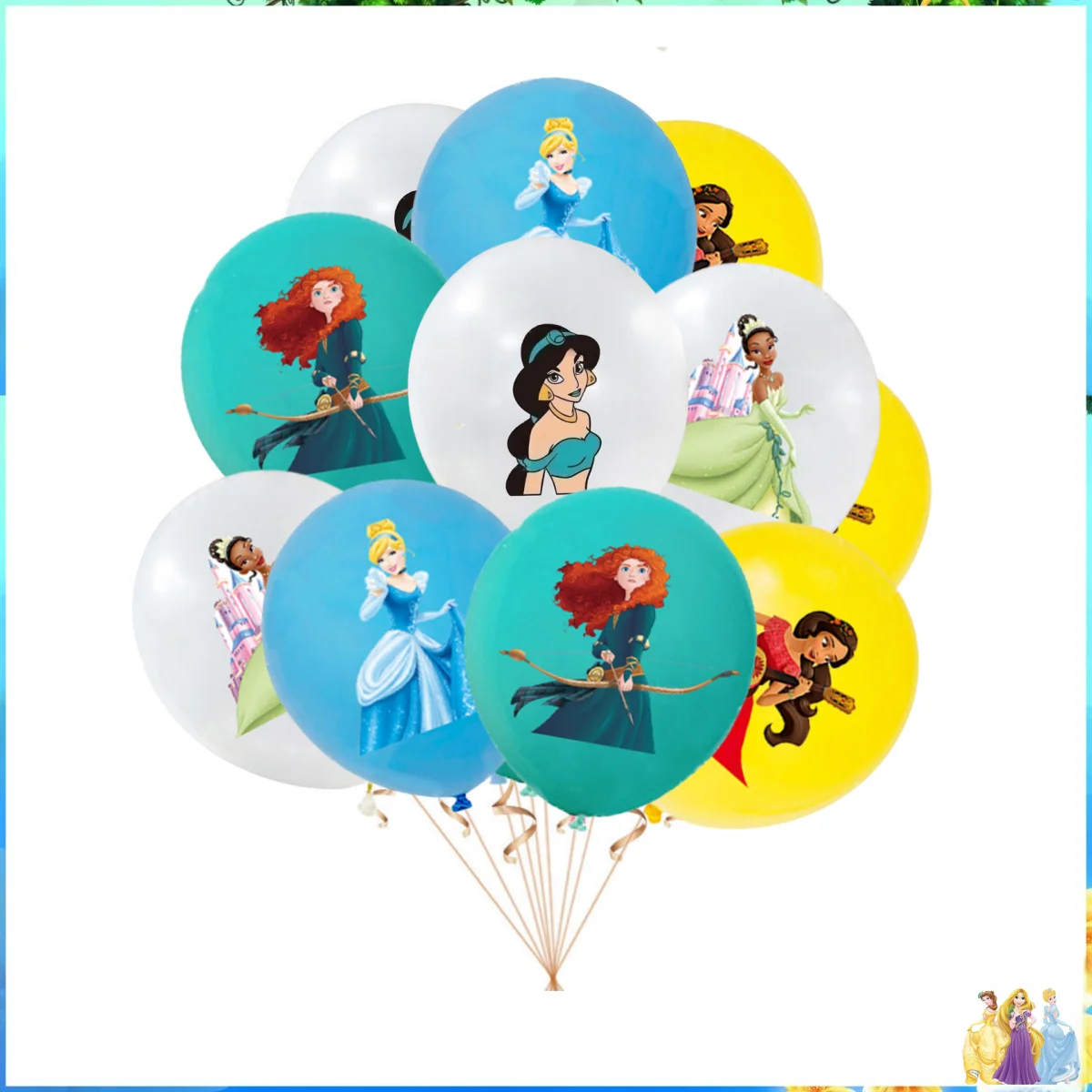 12 шт. латексные воздушные шары в виде Принцессы Disney Золушки