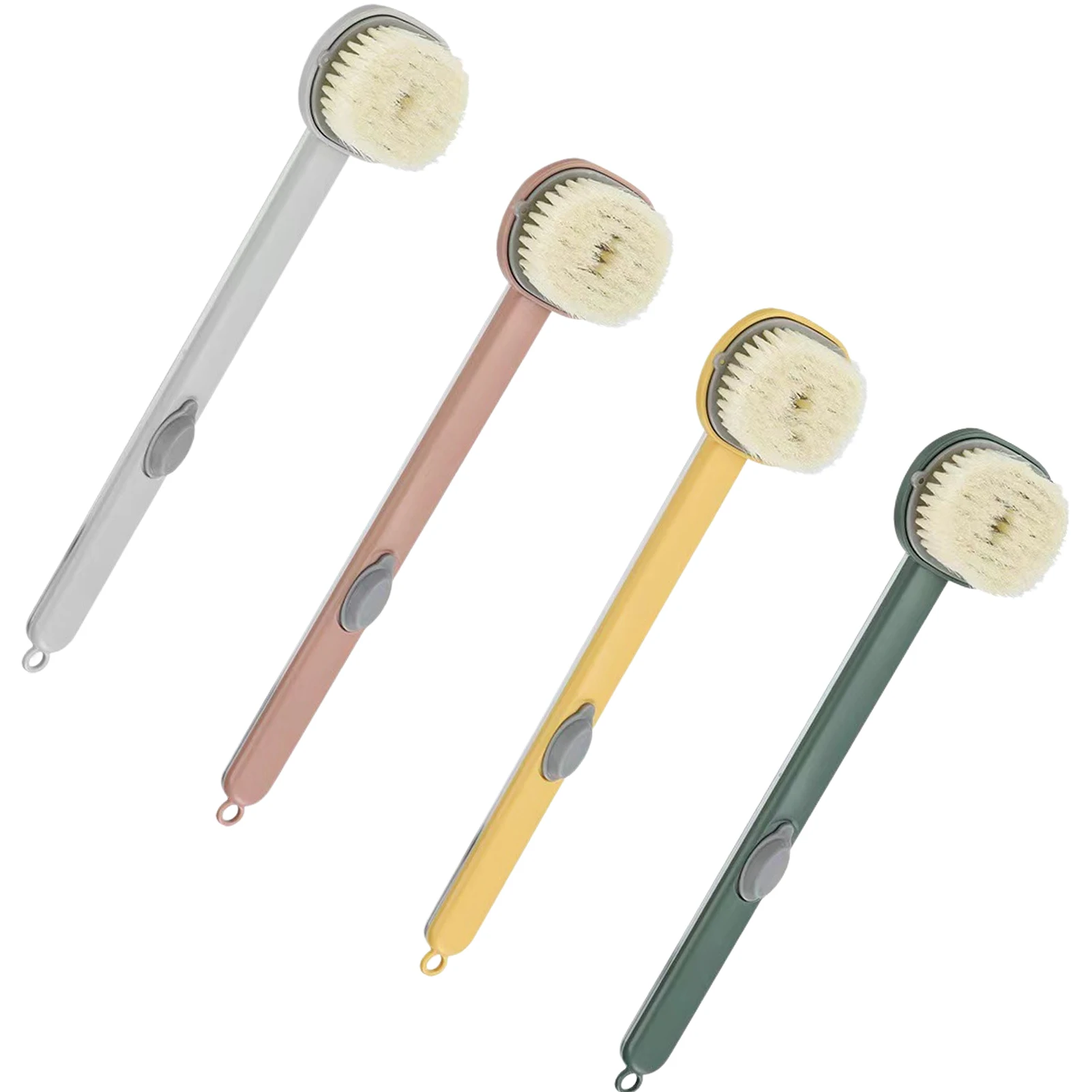 

Щетка для мытья ванны, щетка для очистки спины душа с длинной ручкой, скраб для массажа кожи унисекс, Товары для ванной комнаты