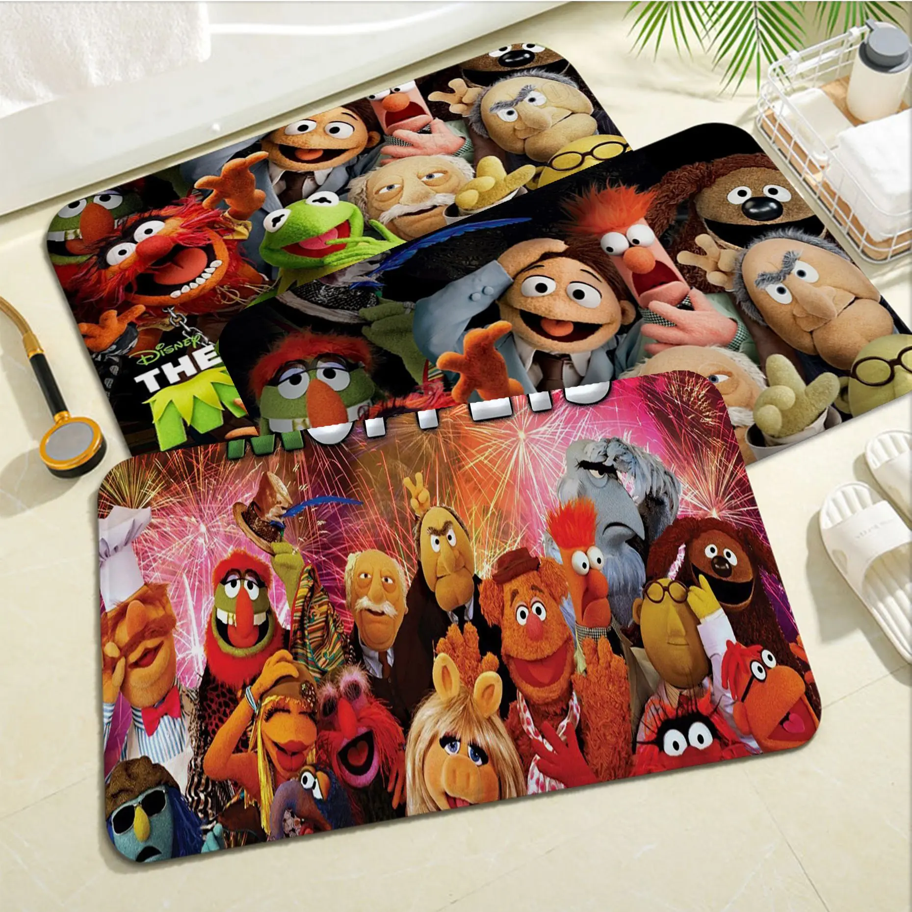 

Disney The Muppets Long Rugs Rectangle Anti-slip Home Soft Badmat Front Door Indoor Outdoor Mat Household Carpets