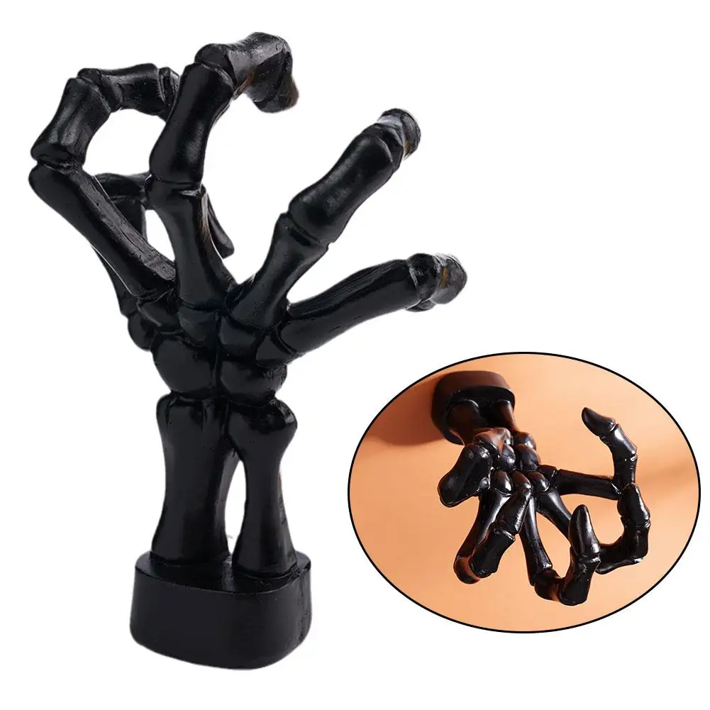 

Creative Skull Hand Sculpture Key Storage Hook Wall Mount Resin Skeleton Demon Hand Statue For Halloween Party Gift Decor P S4K8