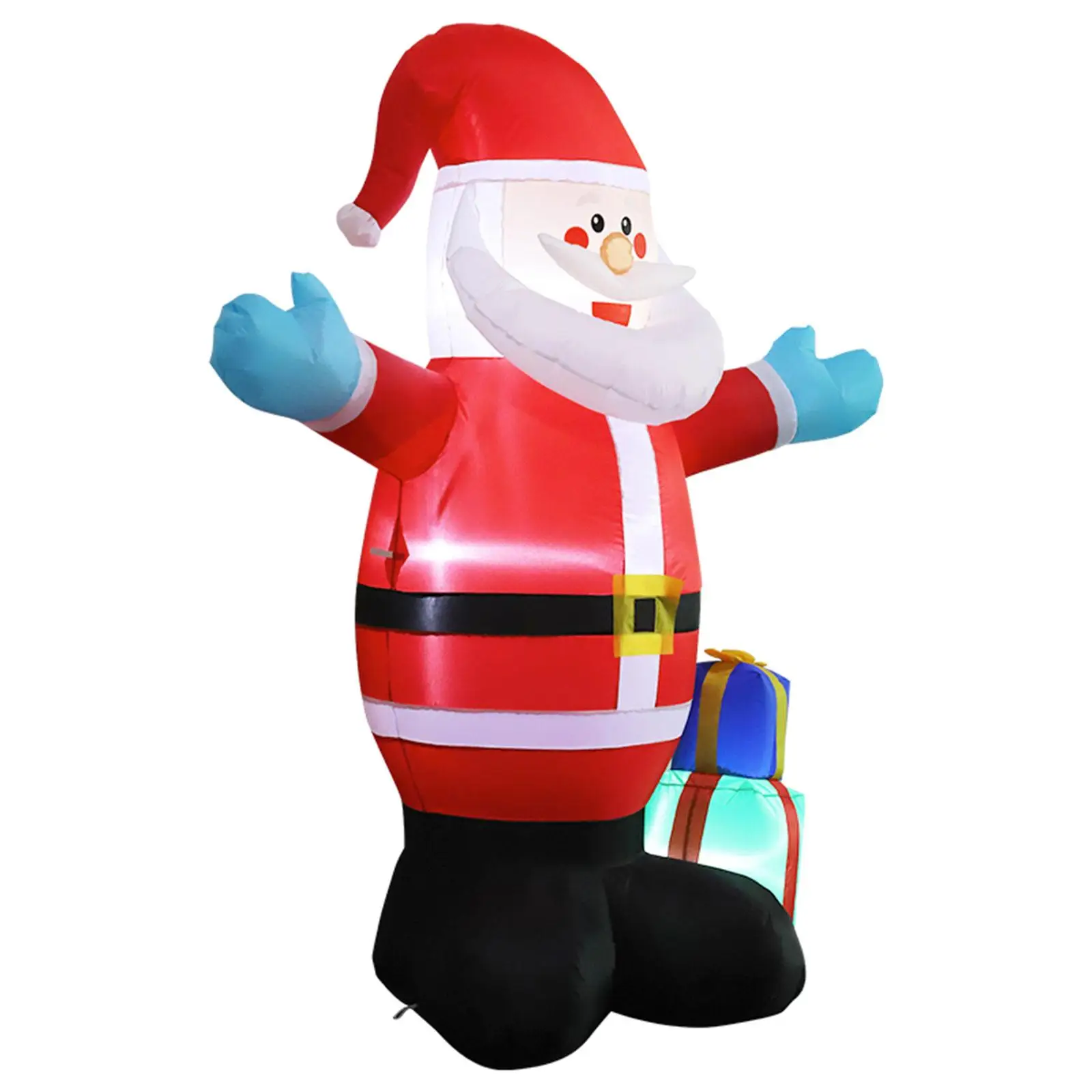 

Christmas Inflatable Santa Christmas Ornaments Novelty with LED Lights Xmas Inflatable Decors for Yard Patio Lawn Backyard