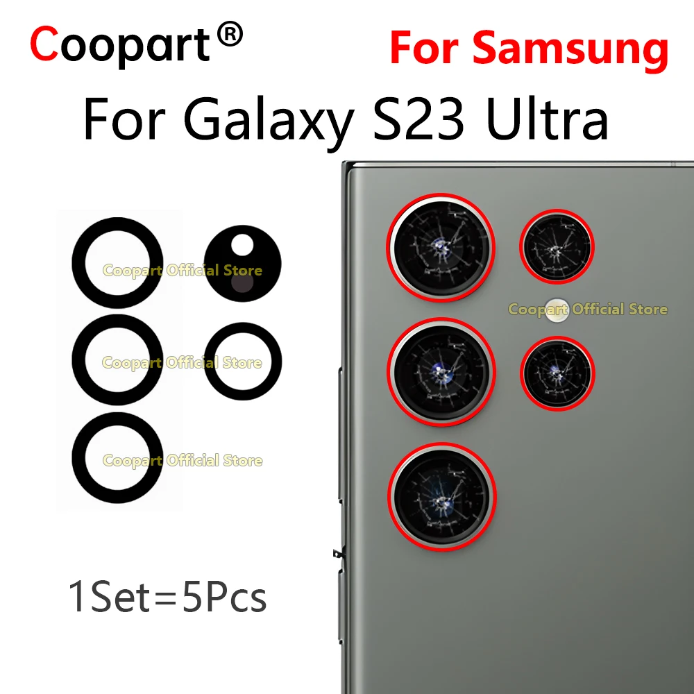 Объектив задней камеры для Samsung Galaxy S23 Ultra Стеклянная крышка SM-S918