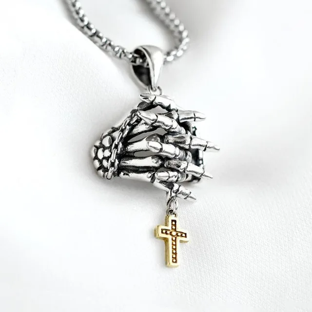 

Punk Fallen Angel Necklace For Man Woman Aesthetics Gothic Jewelry Retro Trend Pendant Necklace For Teen Cool Wings Couple Gift