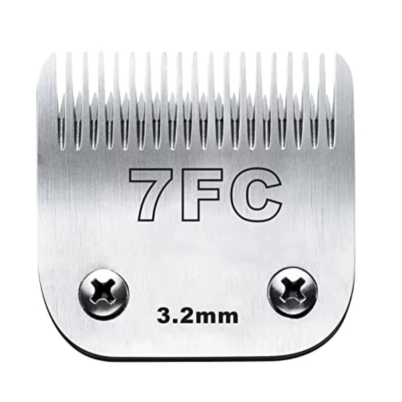 

7FC Cut Length 1/8"(3.2mm)Pet Dog Grooming Clipper Blades Compatible with Andis Oster Wahl KM A5Series Clippers