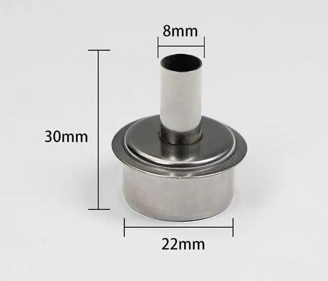

45° Bent Curved Angle Nozzle For QUICK 861DW Heat Hot Air Soldering Station Heat Gun Nozzle Replacement Tips